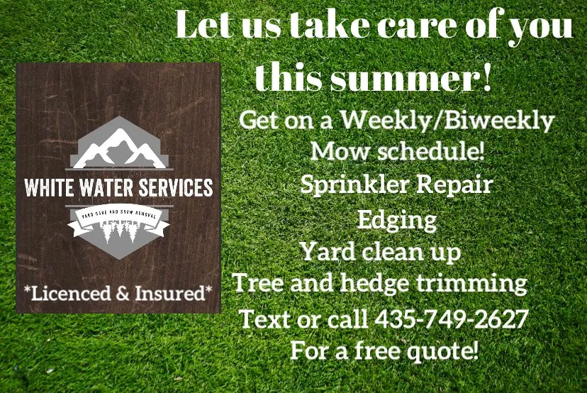 Affordable lawn mowing service for homes across Huntington, UT - White Water Services