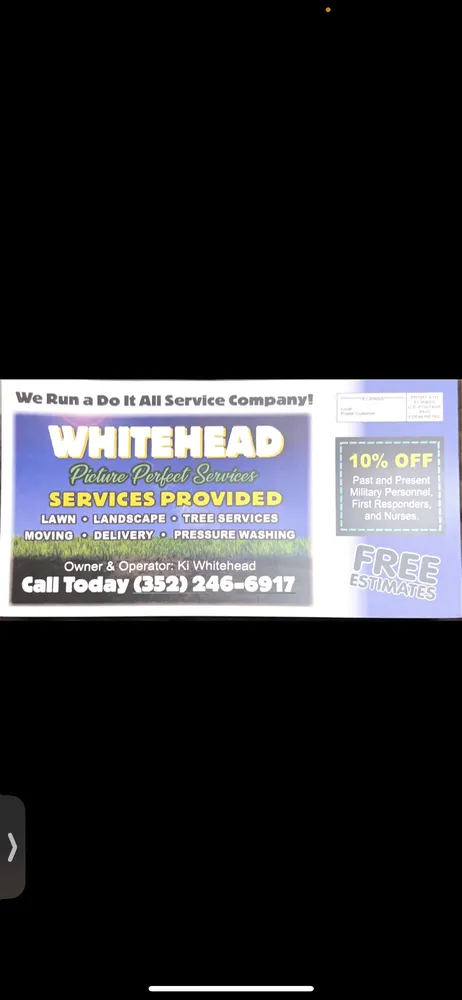 Trusted lawn care service experts serving St Petersburg, FL - Whitehead Picture Perfect Services