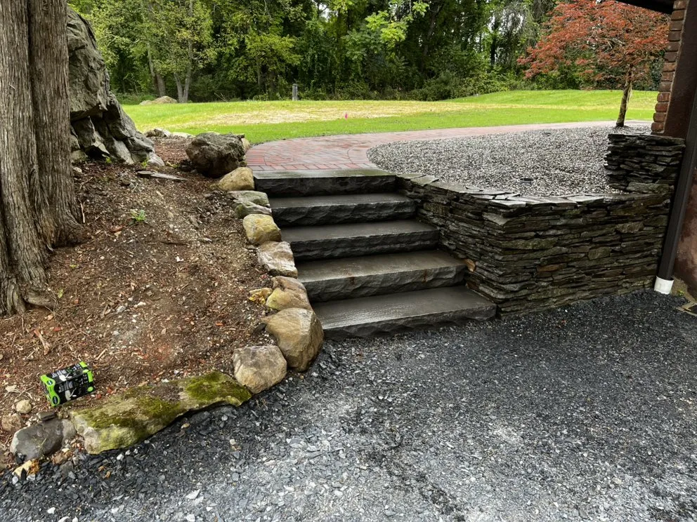 Professional landscape installation with custom design in Warwick, NY by Whitetail Landscaping & Tree Service