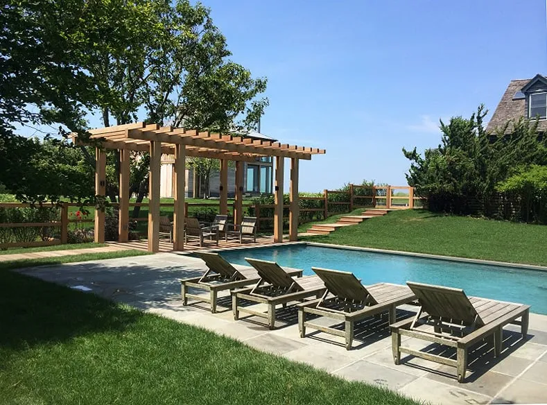 Custom landscape design in East Hampton, NY by Whitmores Landscaping