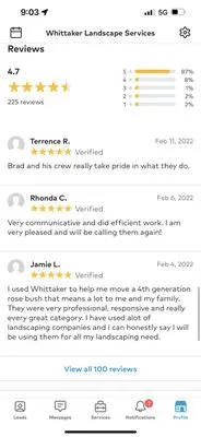 Whittaker Landscape Services Logo