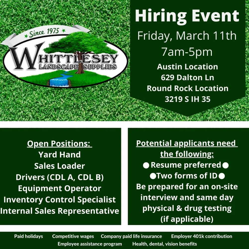 Trusted residential landscaping in Austin, TX - Whittlesey Landscape Supplies & Recycling