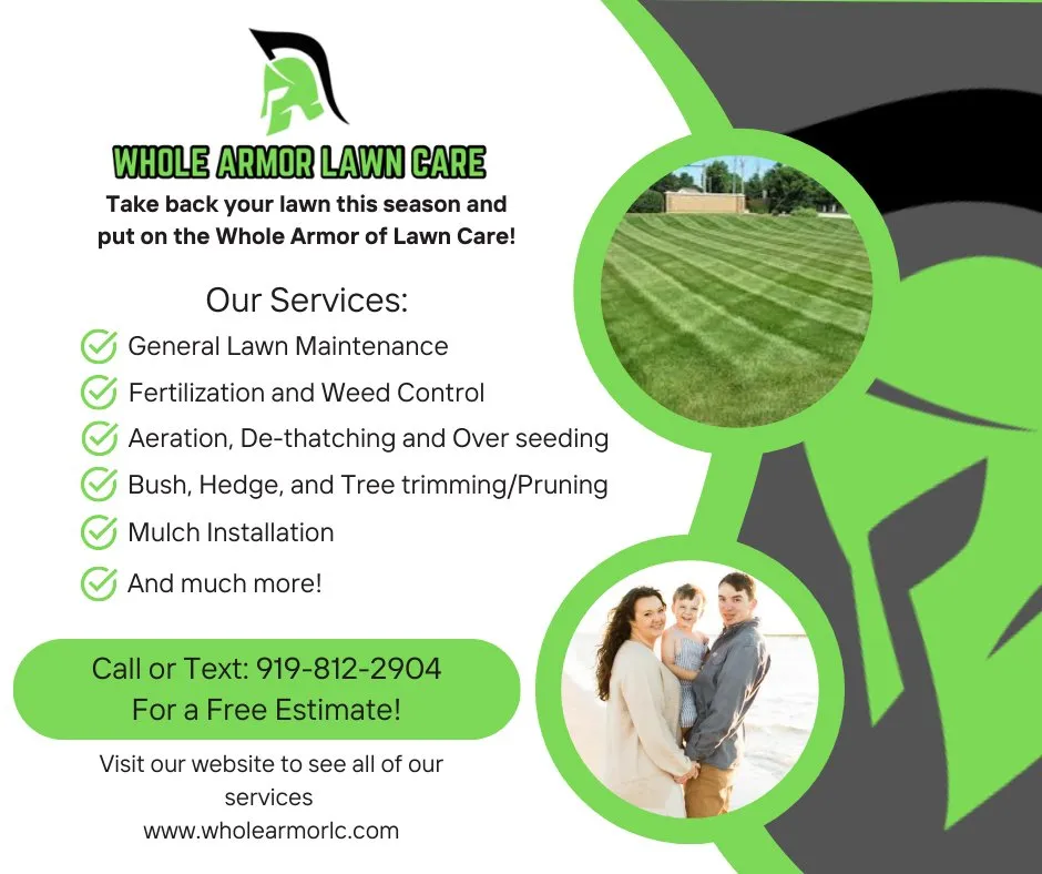 Custom outdoor landscaping experts serving Fuquay-Varina, NC - Whole Armor Lawn Care