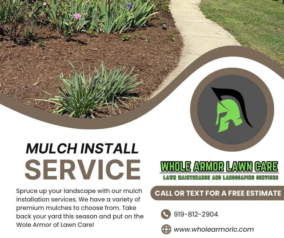Affordable outdoor landscaping for residential properties in Fuquay-Varina, NC by Whole Armor Lawn Care