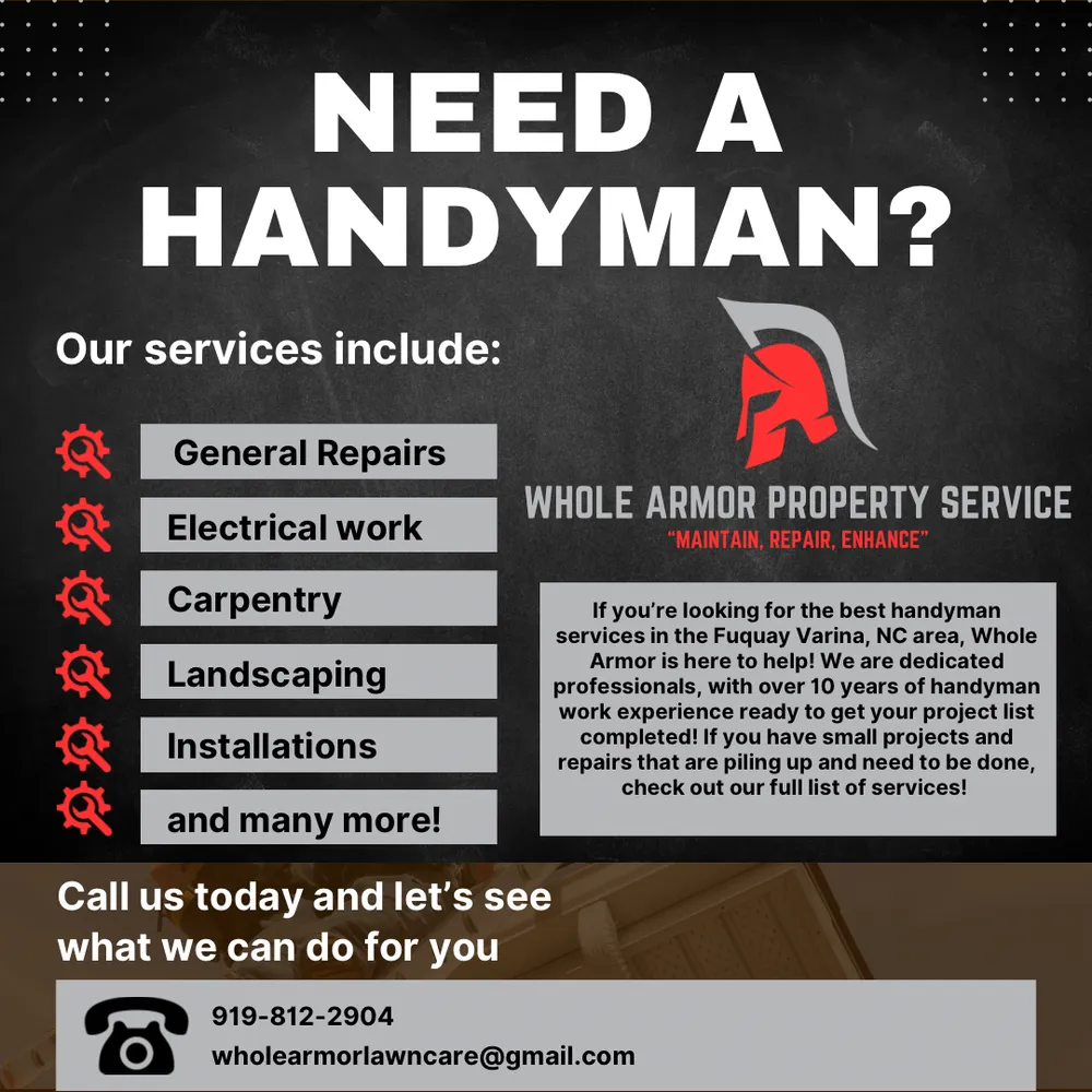 Expert landscape design in Fuquay-Varina, NC by Whole Armor Property Services