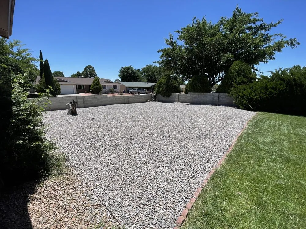 Professional lawn care service for outdoor upgrades in Albuquerque, NM by Whole Lotta Junk Services