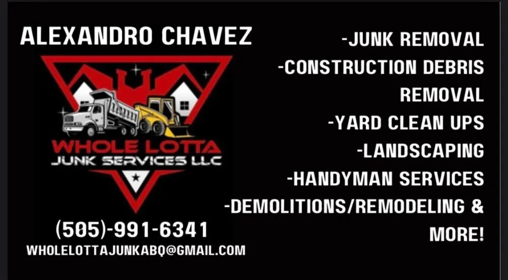 Local landscaping services experts serving Albuquerque, NM - Whole Lotta Junk Services