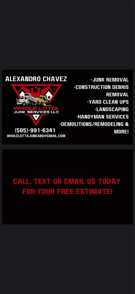 Local lawn care service in Albuquerque, NM by Whole Lotta Junk Services