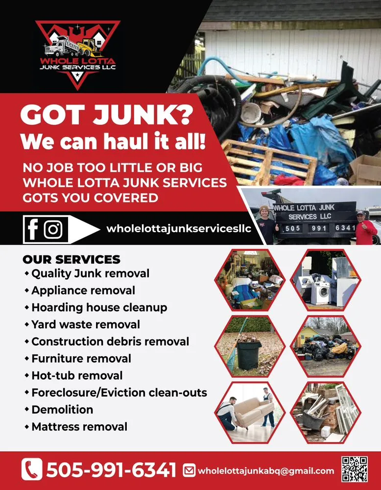 Trusted landscape design experts serving Albuquerque, NM - Whole Lotta Junk Services