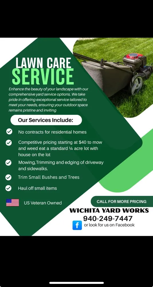 Local yard maintenance with custom design in Wichita Falls, TX by Wichita Yard Works