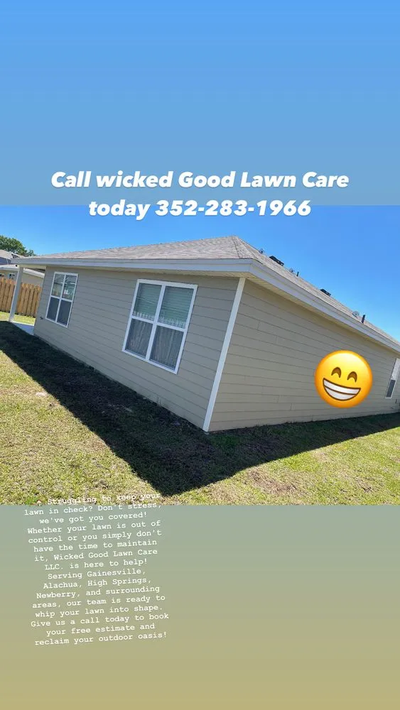 Trusted lawn mowing service for beautiful yards across Alachua, FL - Wicked Good Lawn Care