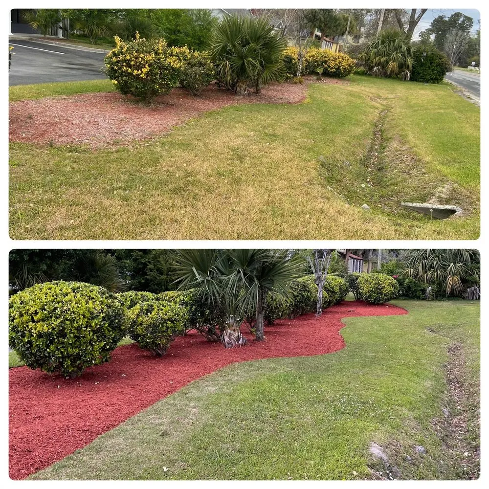 Affordable landscape installation in Leland, NC by Wicked Landscaping