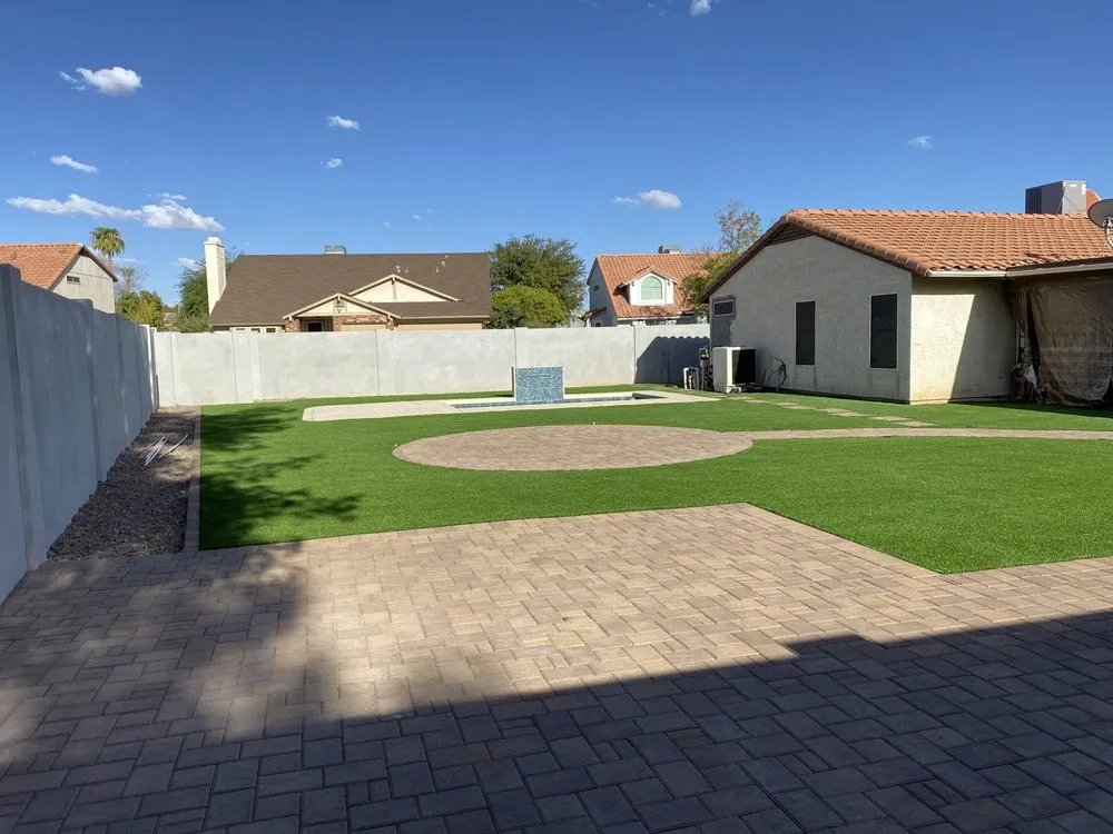 Custom lawn care service for residential properties in Phoenix, AZ by Wide Rock Landscaping