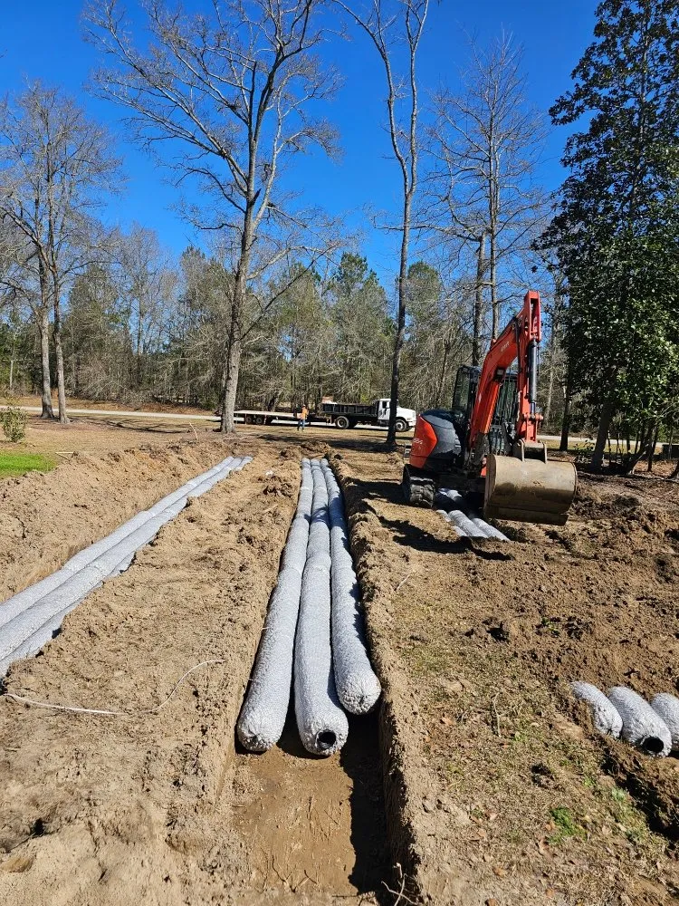 Custom landscape installation in Millen, GA by Wilco Construction and Land Management