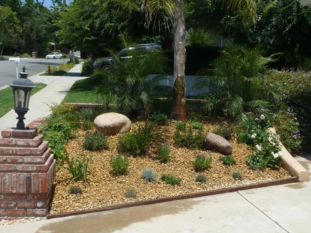 Affordable lawn mowing service with custom design across Van Nuys, CA - Wild Flower Landscape & Design