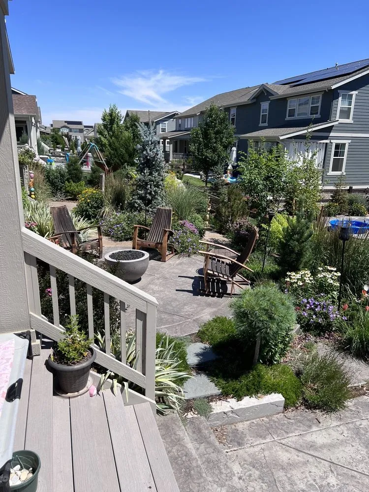 Professional lawn mowing service for outdoor upgrades in Louisville, CO by Wild Heritage Gardens and Design