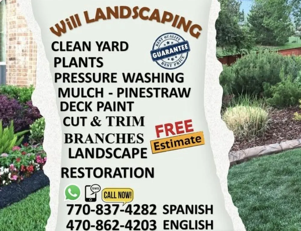 Affordable lawn care service in Dallas, GA by Will Landscaping