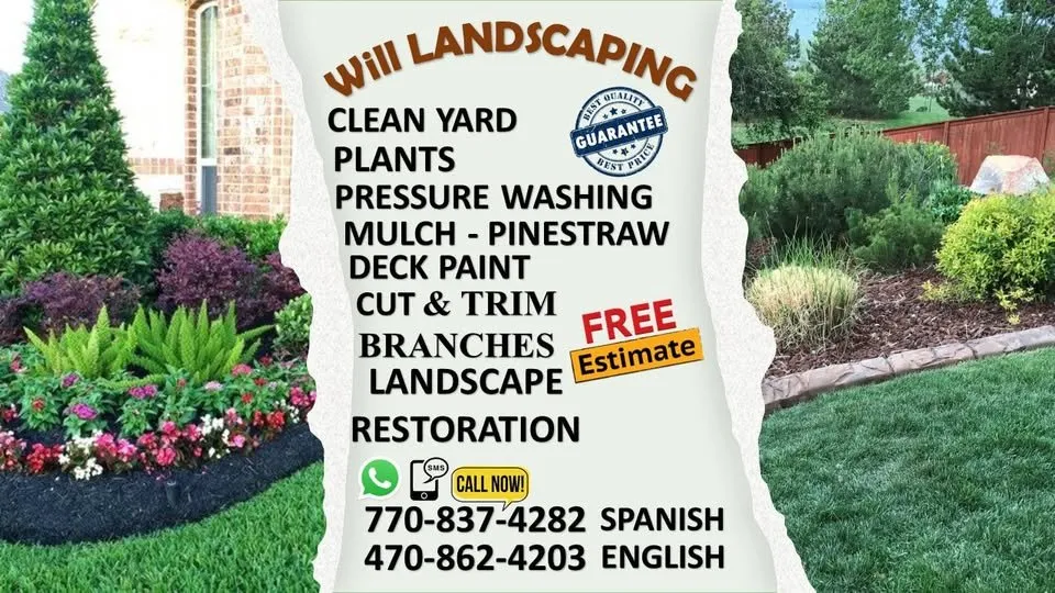 Professional landscape installation in Dallas, GA by Will Landscaping