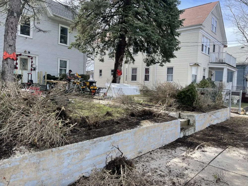 Reliable yard cleanup service for homes in Nashua, NH by William and Sons Landscaping