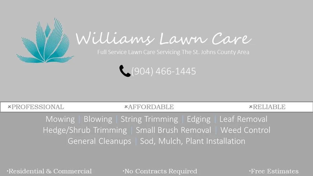Affordable residential landscaping in St. Augustine, FL by Williams Lawn Care