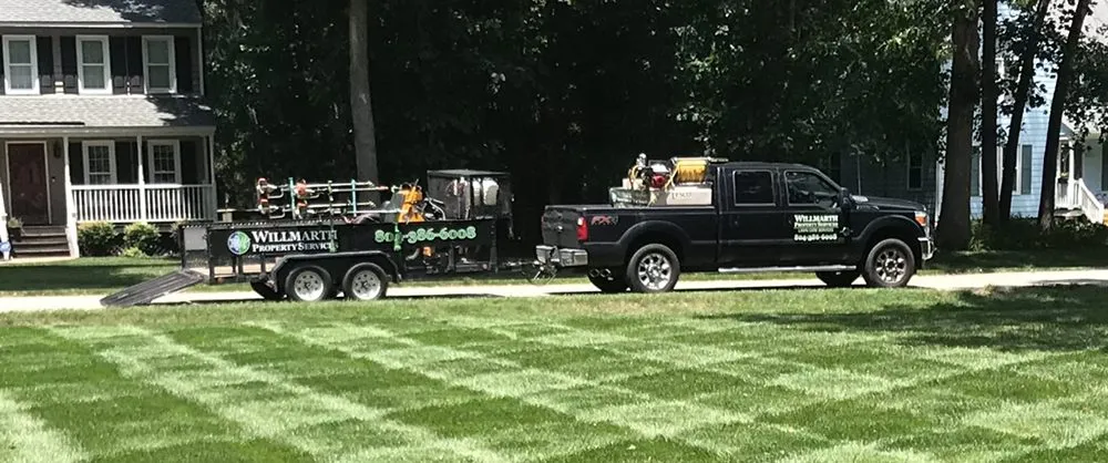 Trusted yard cleanup service with custom design in Moseley, VA by Willmarth Property Services