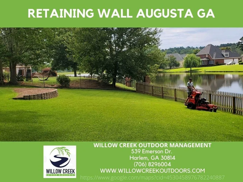 Top-rated residential landscaping for residential properties in Harlem, GA by Willow Creek Outdoor Management