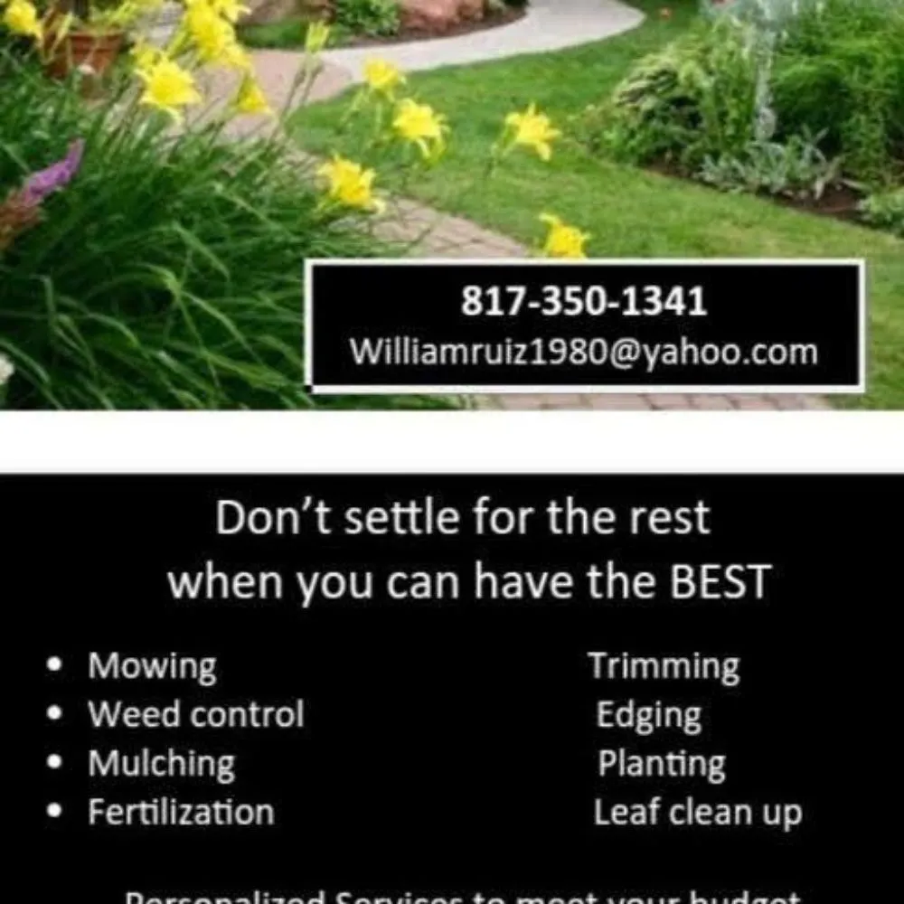 Trusted residential landscaping in Joshua, TX by will's lawn service