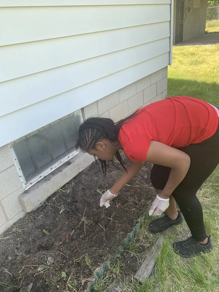 Custom outdoor landscaping with custom design in Gary, IN by Will’s Snow&LawnCare Sevice