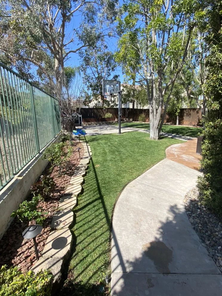 Custom landscape installation in Costa Mesa, CA - Will’s Tree & Lawn Maintenance Service