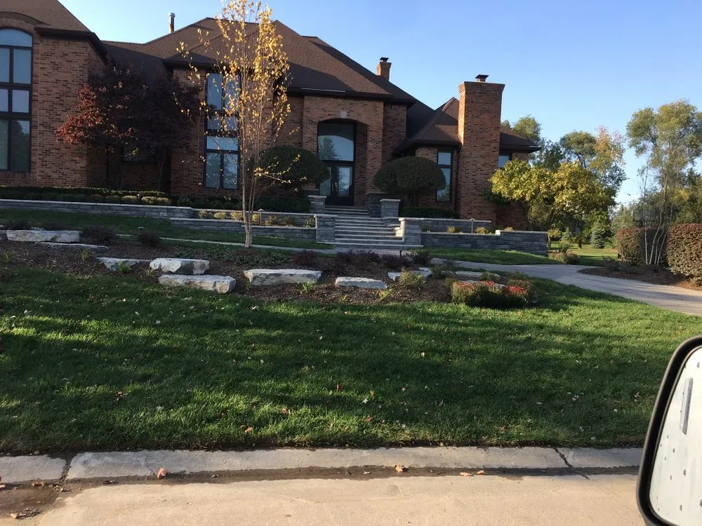 Top-rated landscape installation with custom design in Detroit, MI by Willy Landscaping