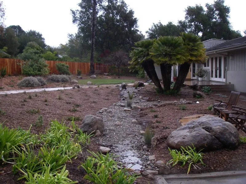 Custom yard cleanup service with custom design in Santa Barbara, CA by Wilson Environmental Contracting