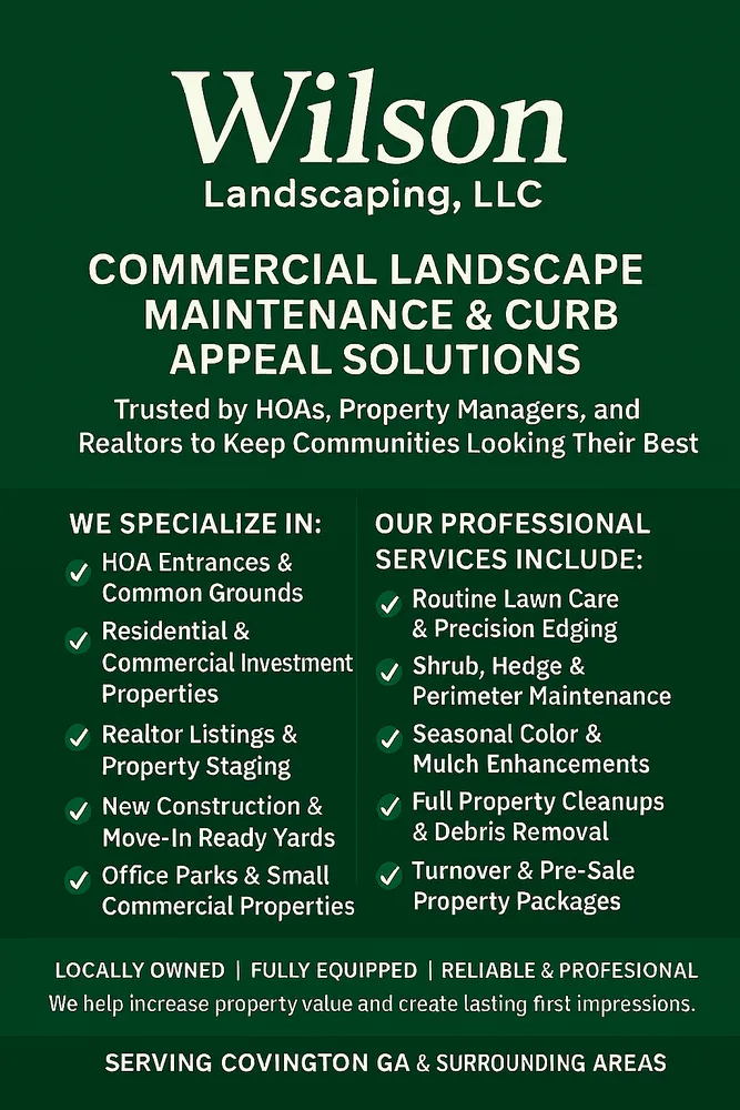 Local lawn care service experts serving Covington, GA - Wilson Landscaping