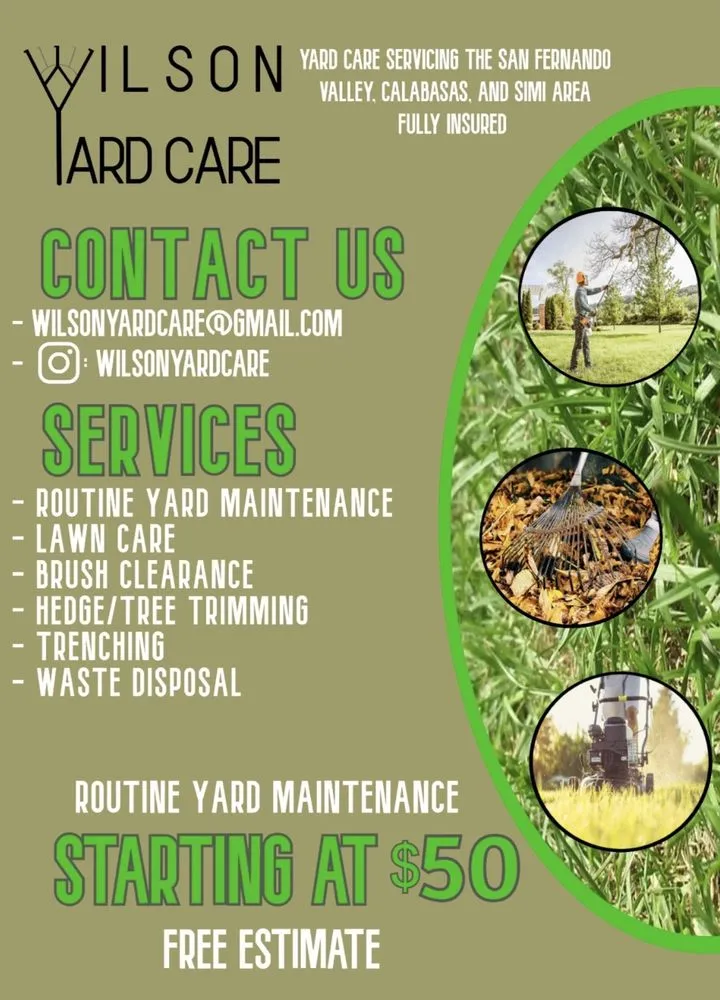 Professional landscaping services in West Hills, CA - Wilson Yard Care