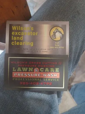 Wilson's Excavator Land Clearing