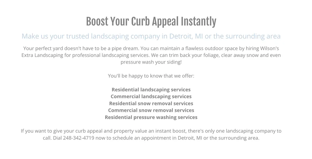 Expert landscape installation with custom design in Detroit, MI by Wilson’s Extra Landscaping