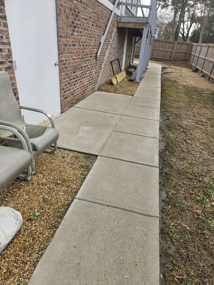 Local landscape installation in Farmville, NC by Wilson's Home Solutions