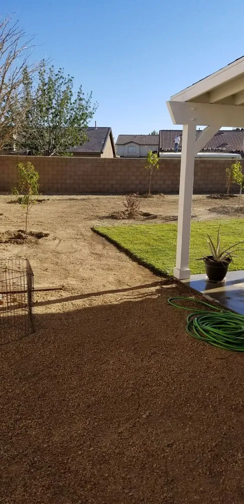 Professional landscape installation for homes in Lancaster, CA by Wilson's Landscaping and Maintenance