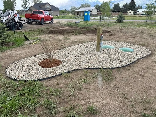 Custom outdoor landscaping for beautiful yards in Corvallis, MT by Winding Creek Landscape