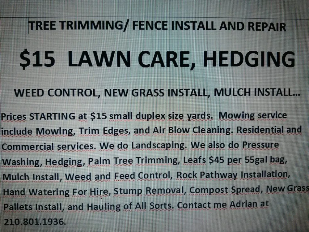 Professional garden landscaping experts serving Olmos Park, TX - Window tint, lawns, fences.