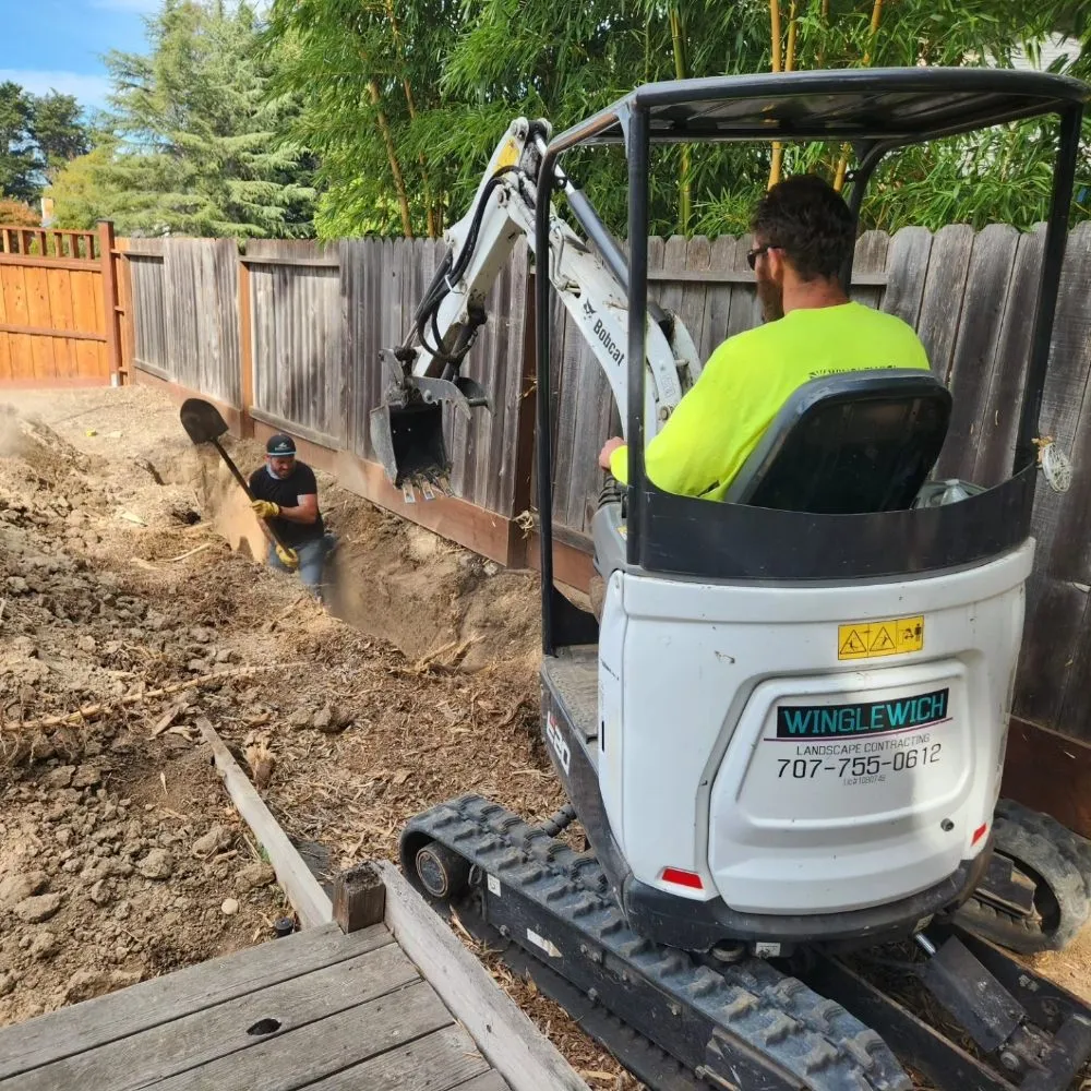 Custom landscape design for beautiful yards in Occidental, CA by Winglewich Landscape Contracting