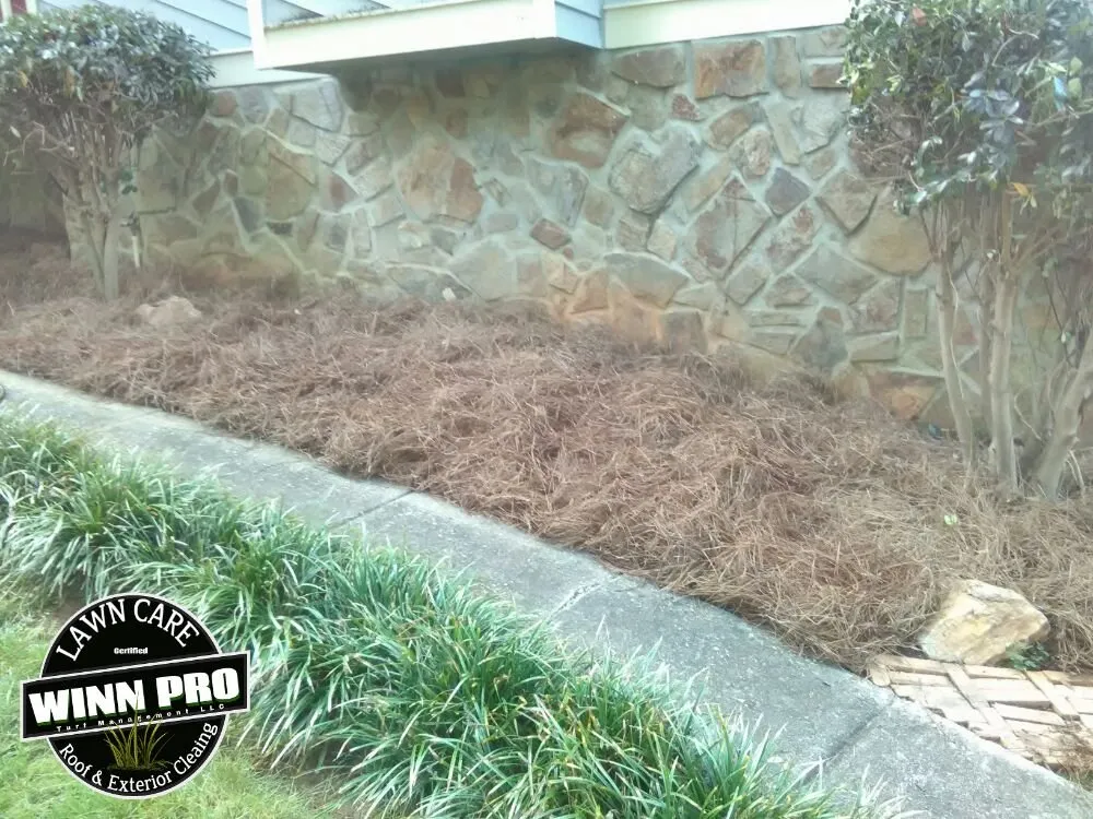 Custom residential landscaping in Douglasville, GA by Winn Pro Turf Management