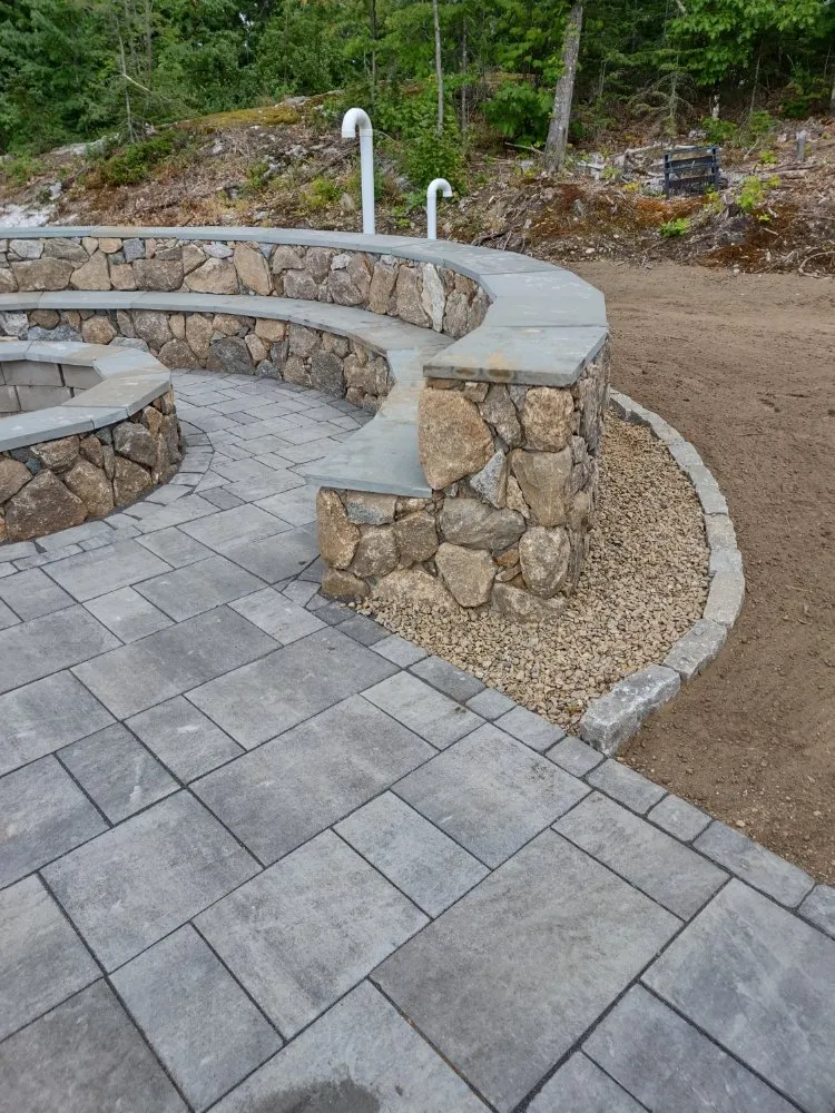 Local landscape installation in Milton, NH by Winning Landscapes