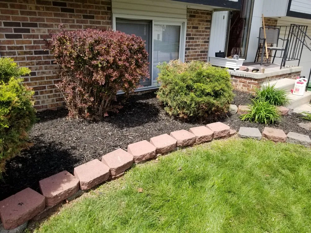 Local landscape installation for homes in Bellevue, NE by Winston's Lawn Care & Snow Removal