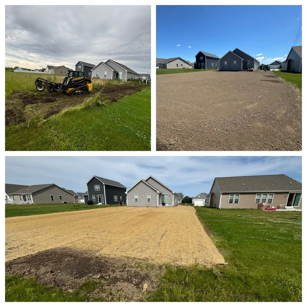 Professional yard cleanup service for residential properties across West Bend, WI - Wintergreen Site Management
