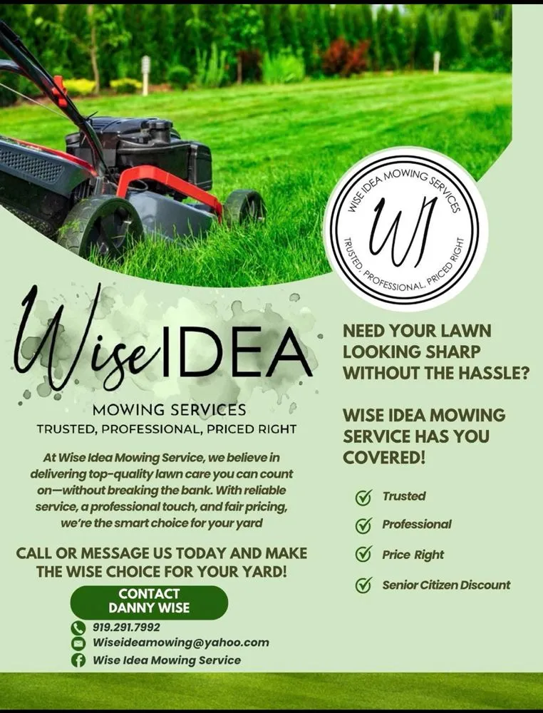 Reliable garden landscaping in Angier, NC - Wise Idea Mowing Service