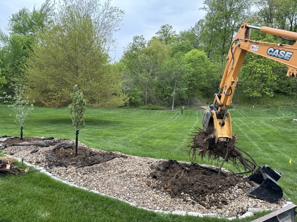 Local landscape design in Evansville, IN by WJR Excavating