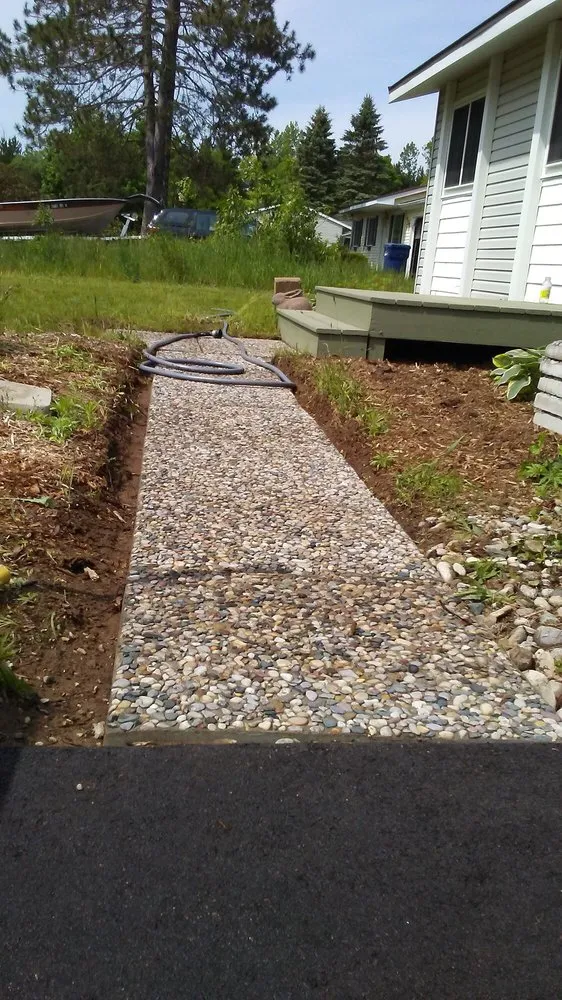 Custom garden landscaping in Kalkaska, MI by W&K landscaping