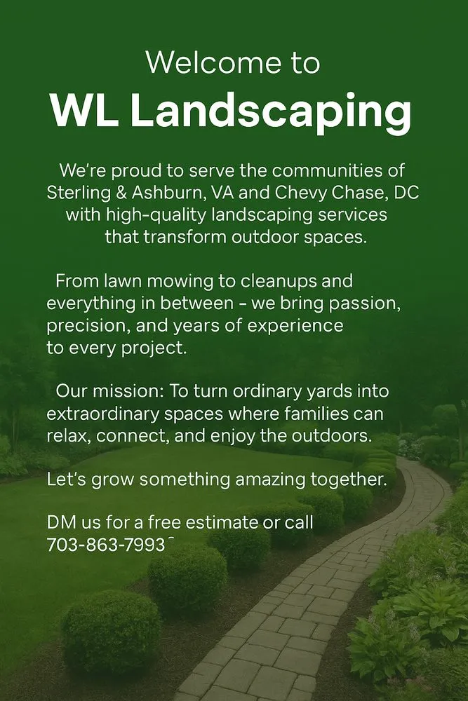 Local lawn mowing service experts serving Sterling, VA - WL Landscaping