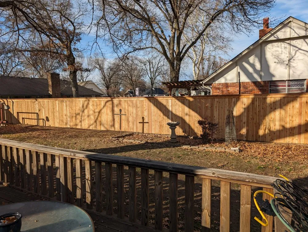 Affordable yard cleanup service with custom design in Tulsa, OK by WLB Fencing