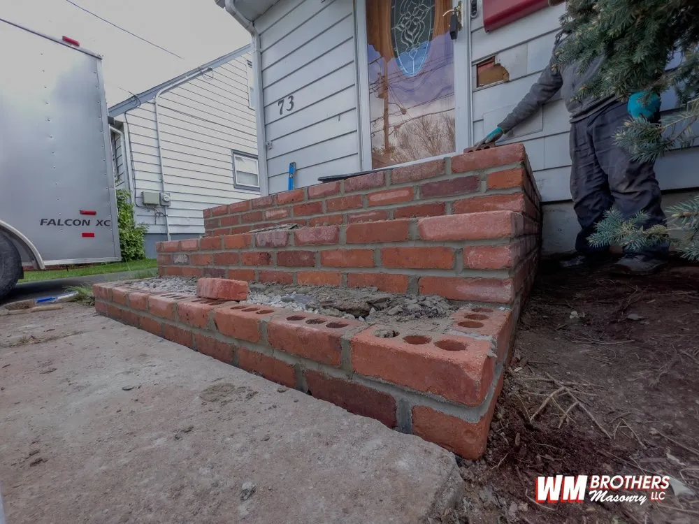 Custom landscape installation in City of Orange, NJ - WM Brothers Masonry